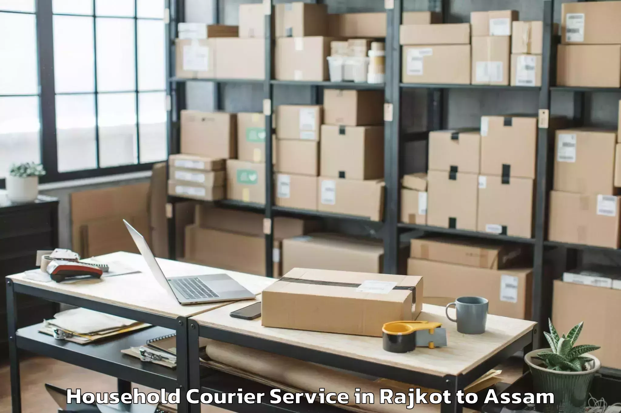 Quality Rajkot to Lakhipur Household Courier